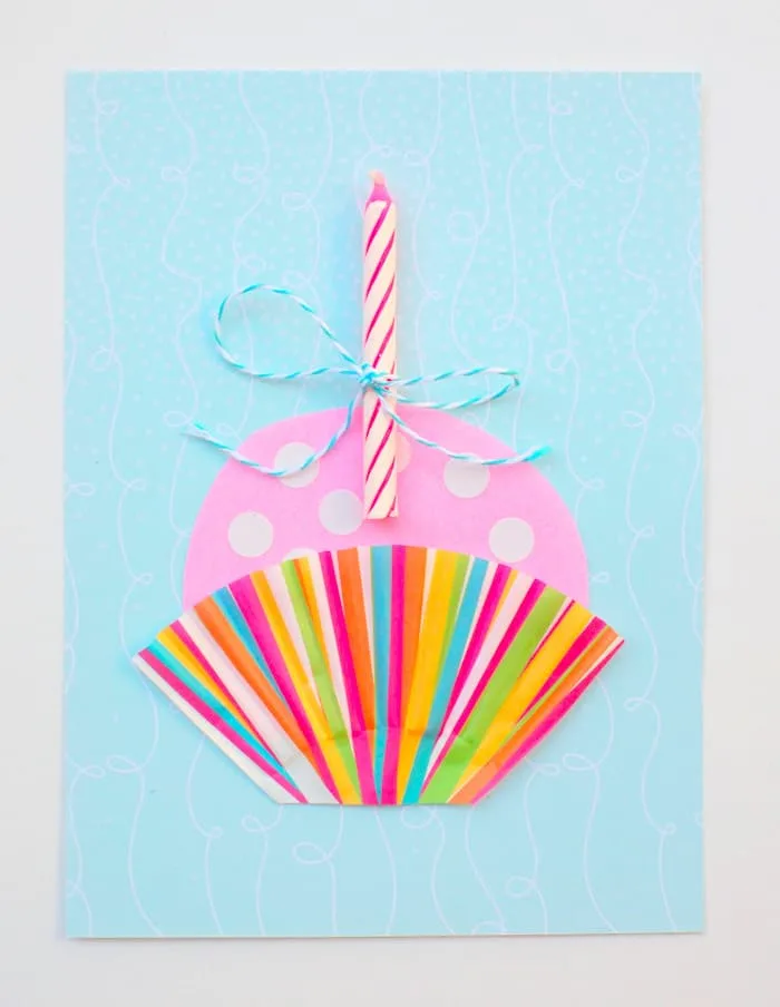 Cute Cupcake Birthday Card (DIY in Minutes!) - DIY Candy